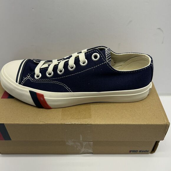 Pro-Keds Royal Lo Navy Retro Look Old School Size 6 Men Size 8 Women New in Box - Picture 1 of 9
